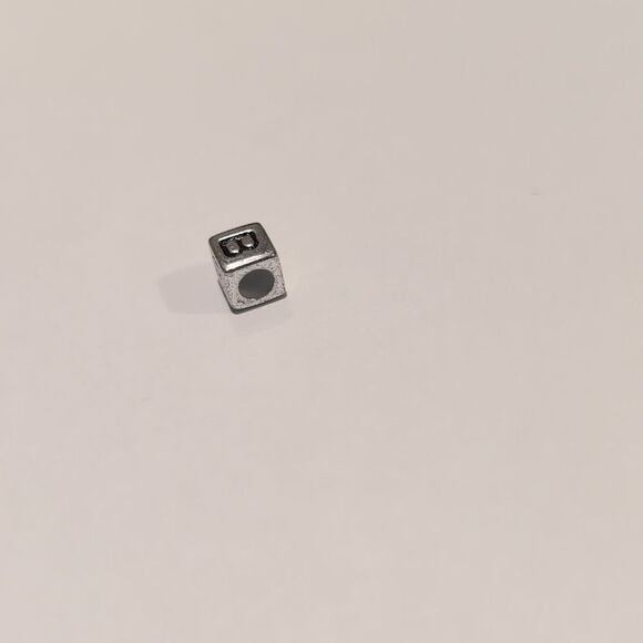 Silver B Spacer Charm for Pandora‎ Style Bracelet - Picture 5 of 5